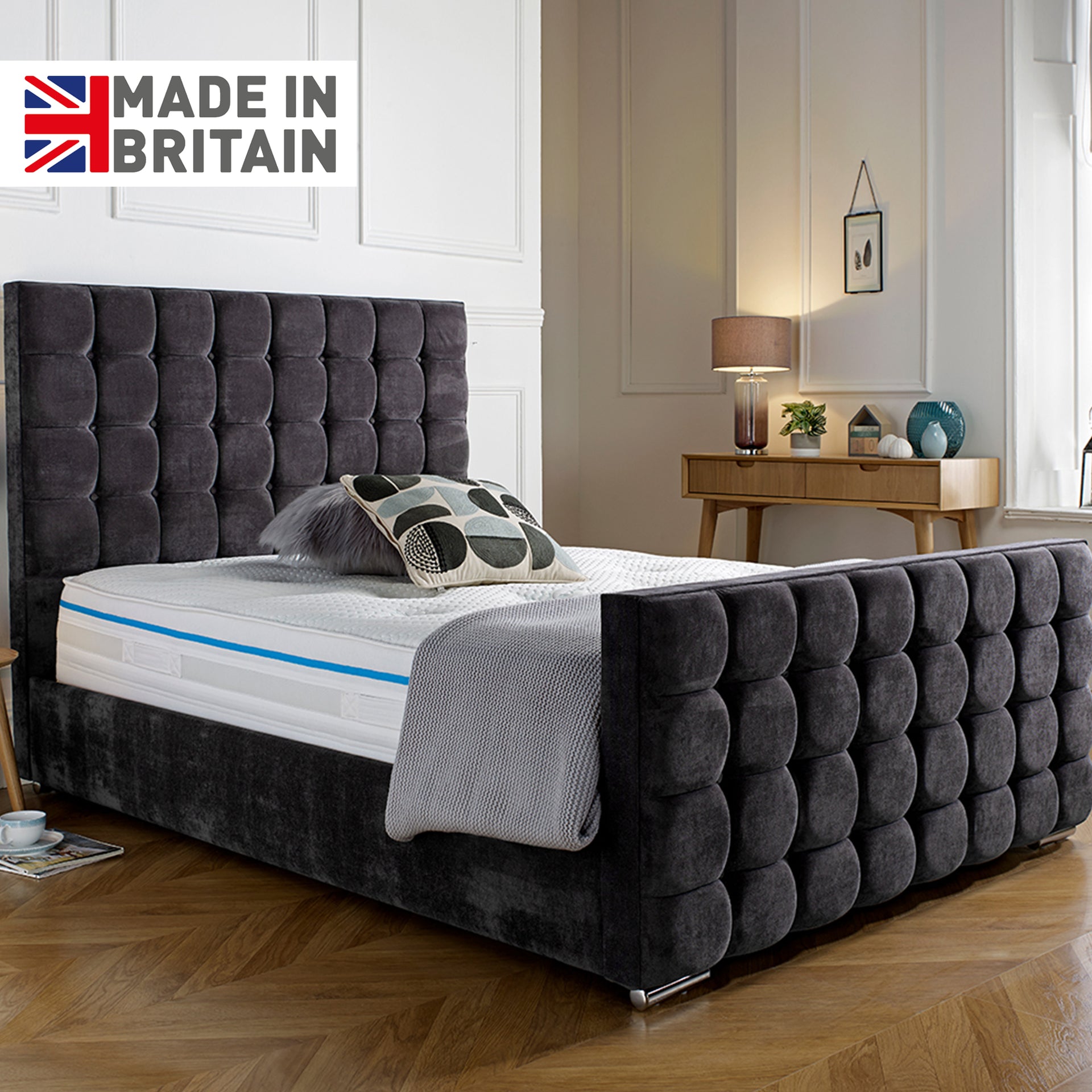 Premium Kensington Storage Bed with Unlimited Fabric Options