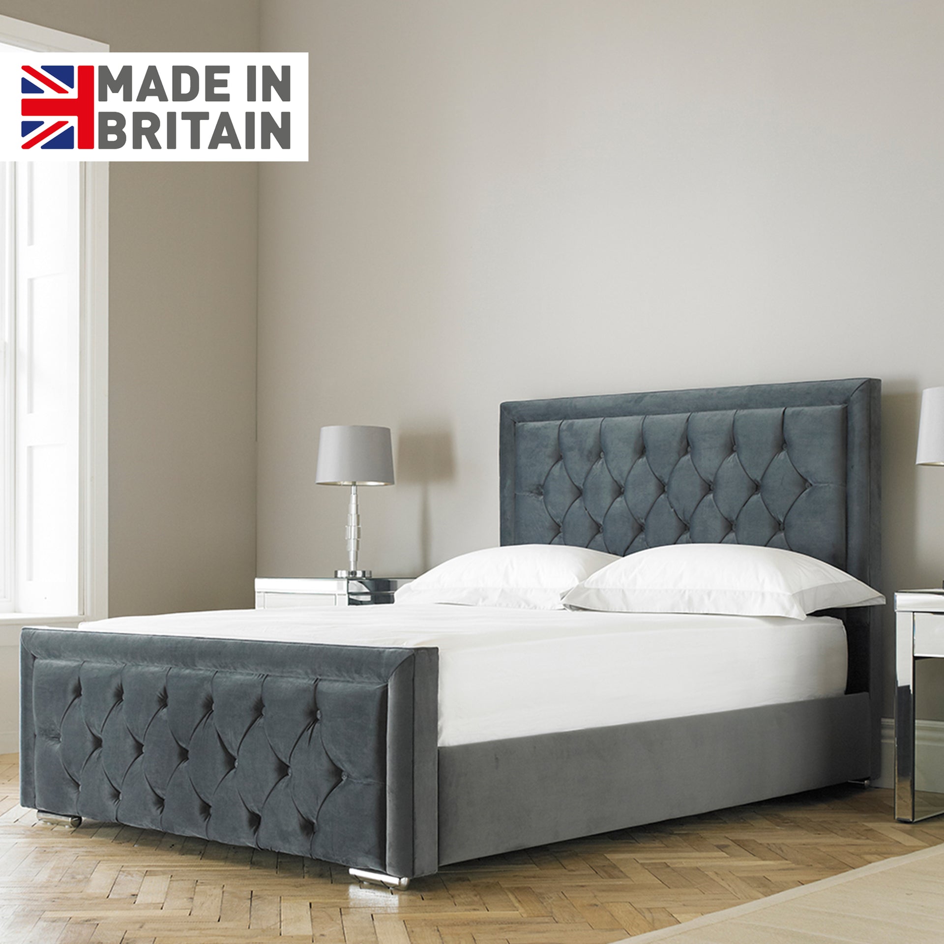 Luxury Sandrringham Bed with Premium Headboard & Footboard