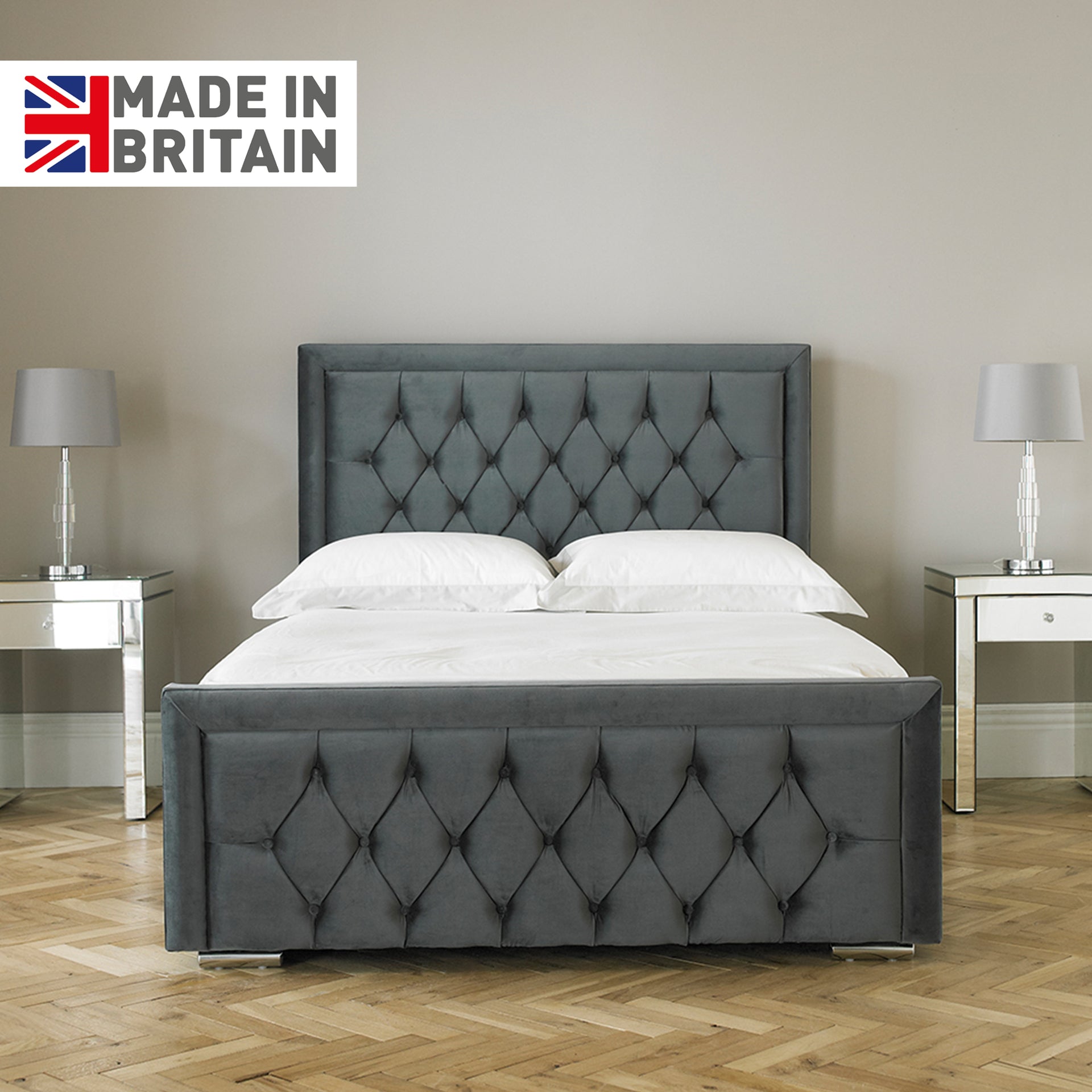 Luxury Sandrringham Bed with Premium Headboard & Footboard